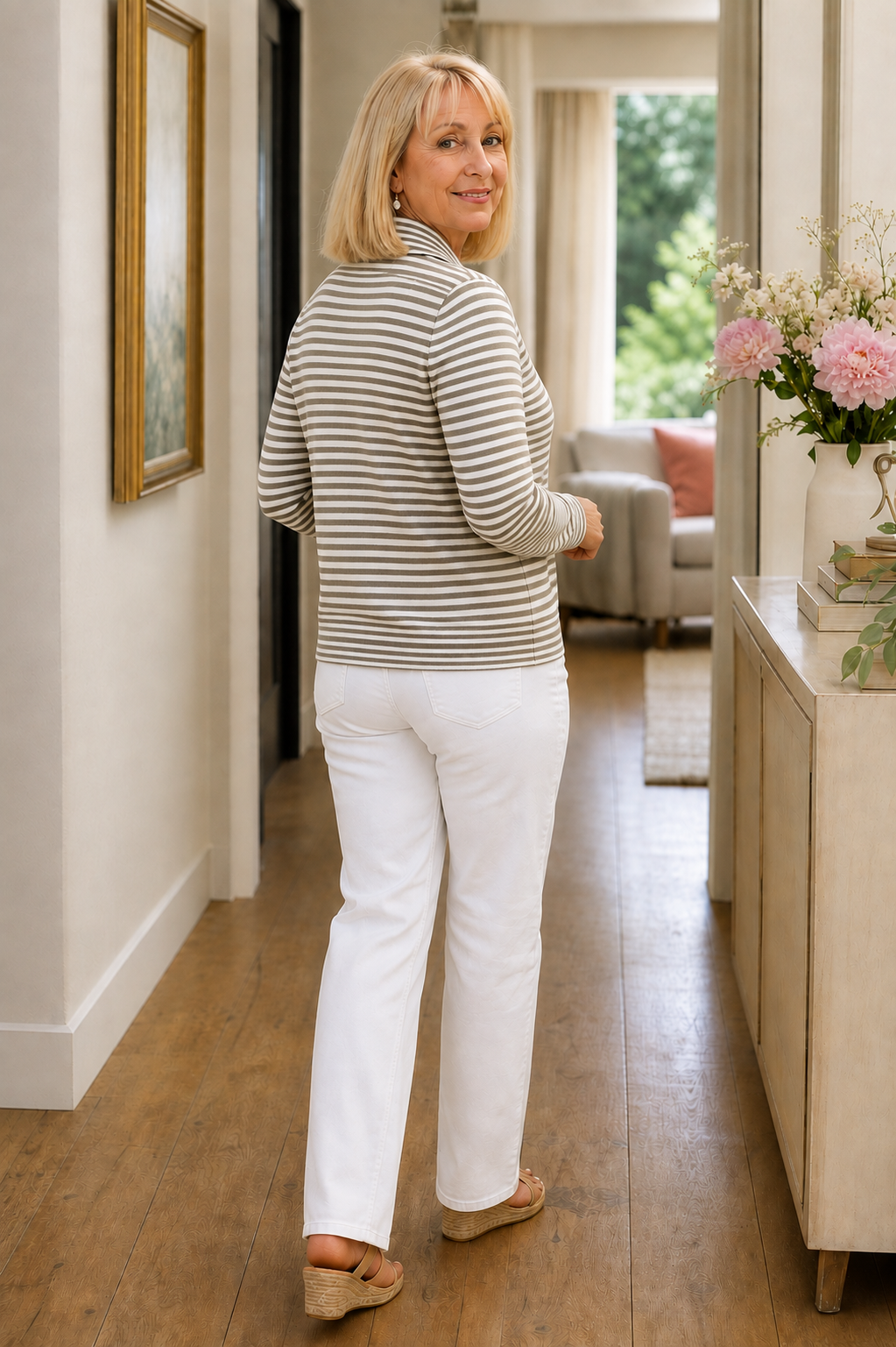 Wearbella – Kardigan z otwartym przodem w paski
