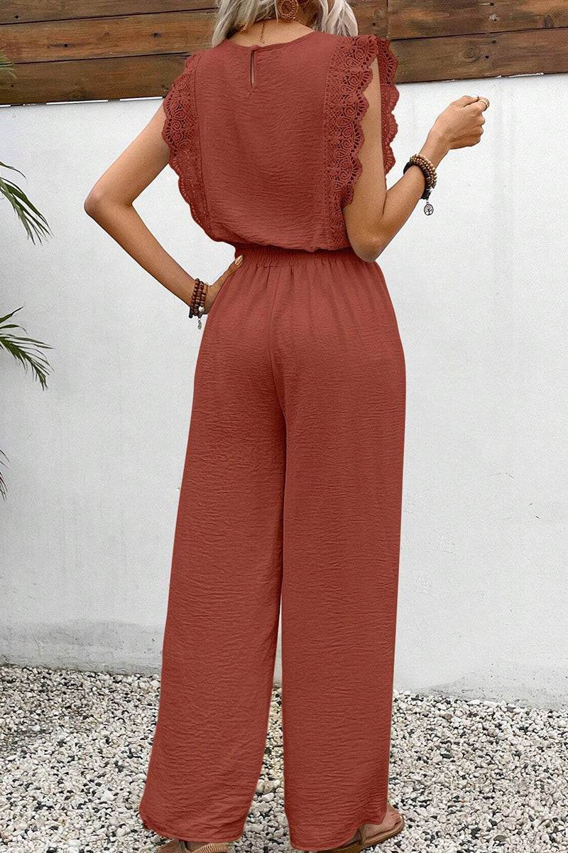 Elegant Two-Piece Set With Lace Detail