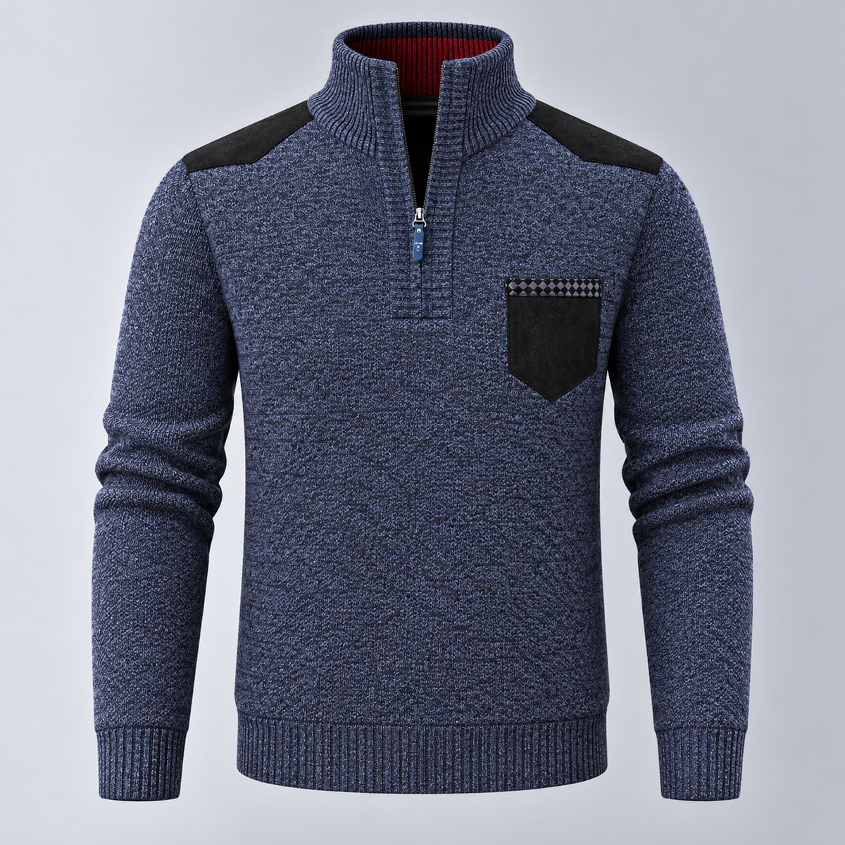 Hudson | Sweter z Półzamkiem i Wstawkami