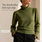 Ruffle & Row – Sweter z falbaną