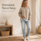 Wearbella – Sweter z obniżonymi ramionami i lanternowymi rękawami