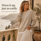 Wearbella – Sweter z obniżonymi ramionami i lanternowymi rękawami