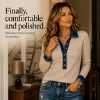 Denali Rowe – Top z kołnierzykiem w stylu dżinsowym