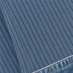 Layerelle – Casual Top z dzianiny z prążkiem i denimu
