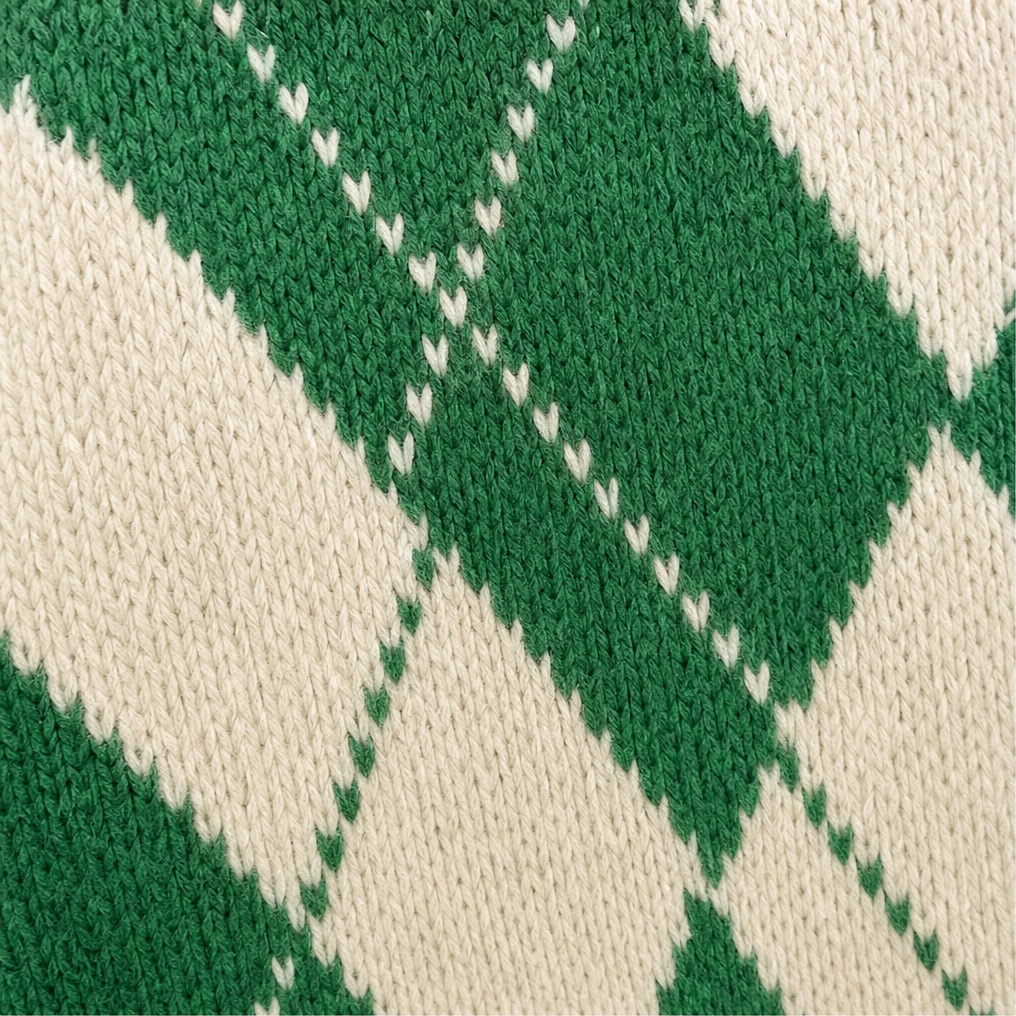 Wrapbella – Sweter Poncho z Kapturem w Wzór Argyle