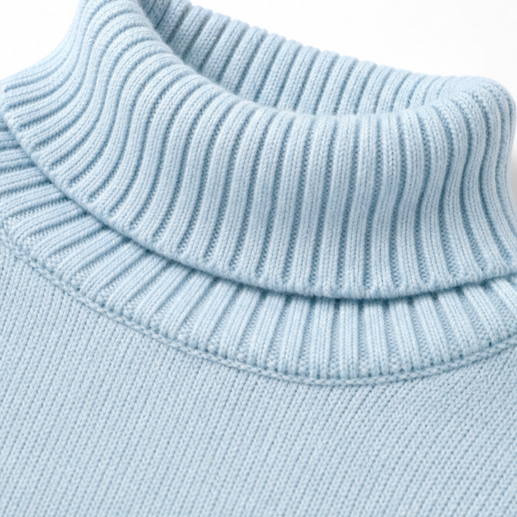 Rowelle – Sweter z prążkowanym, oversize'owym kołnierzem
