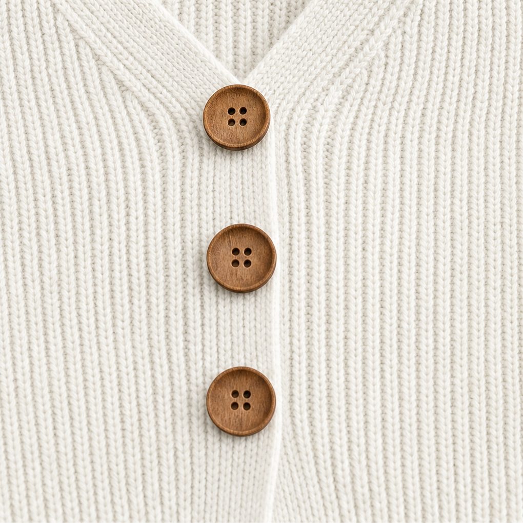 Vessa – Sweter dzianinowy z dekoltem w serek