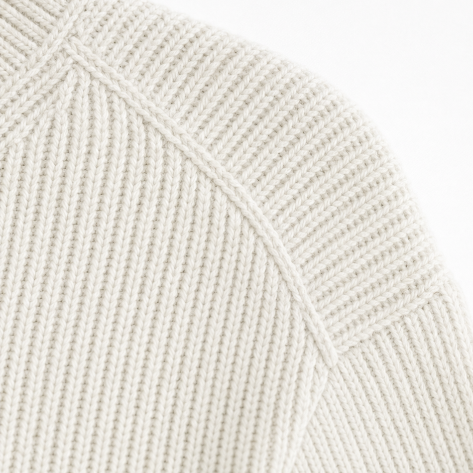 Vessa – Sweter dzianinowy z dekoltem w serek