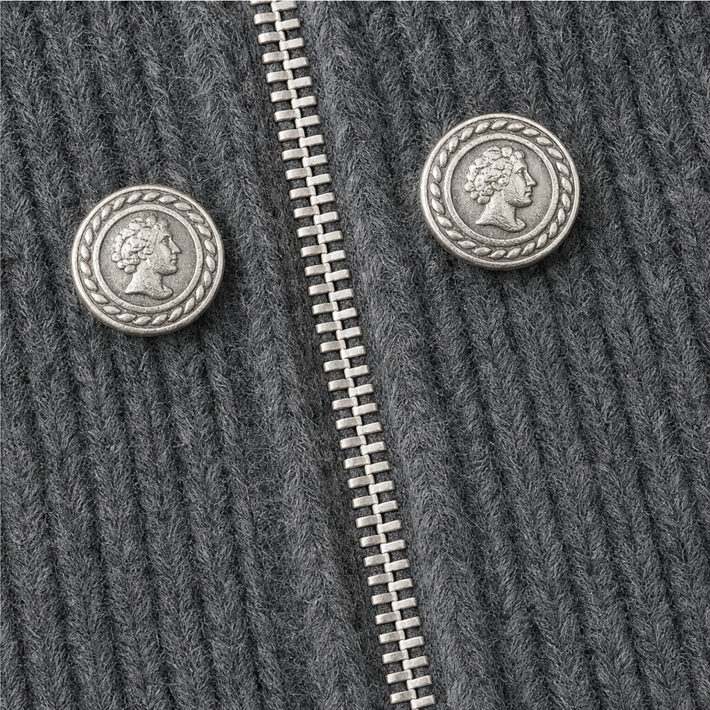 Wearvale – Kardigan z wysokim kołnierzem i dwukierunkowym zamkiem błyskawicznym