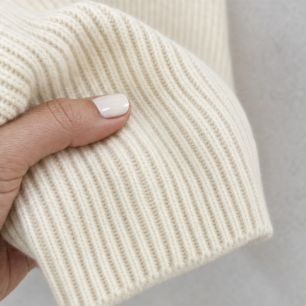 Ribella – Sweter z dekoltem w kształcie czwórki