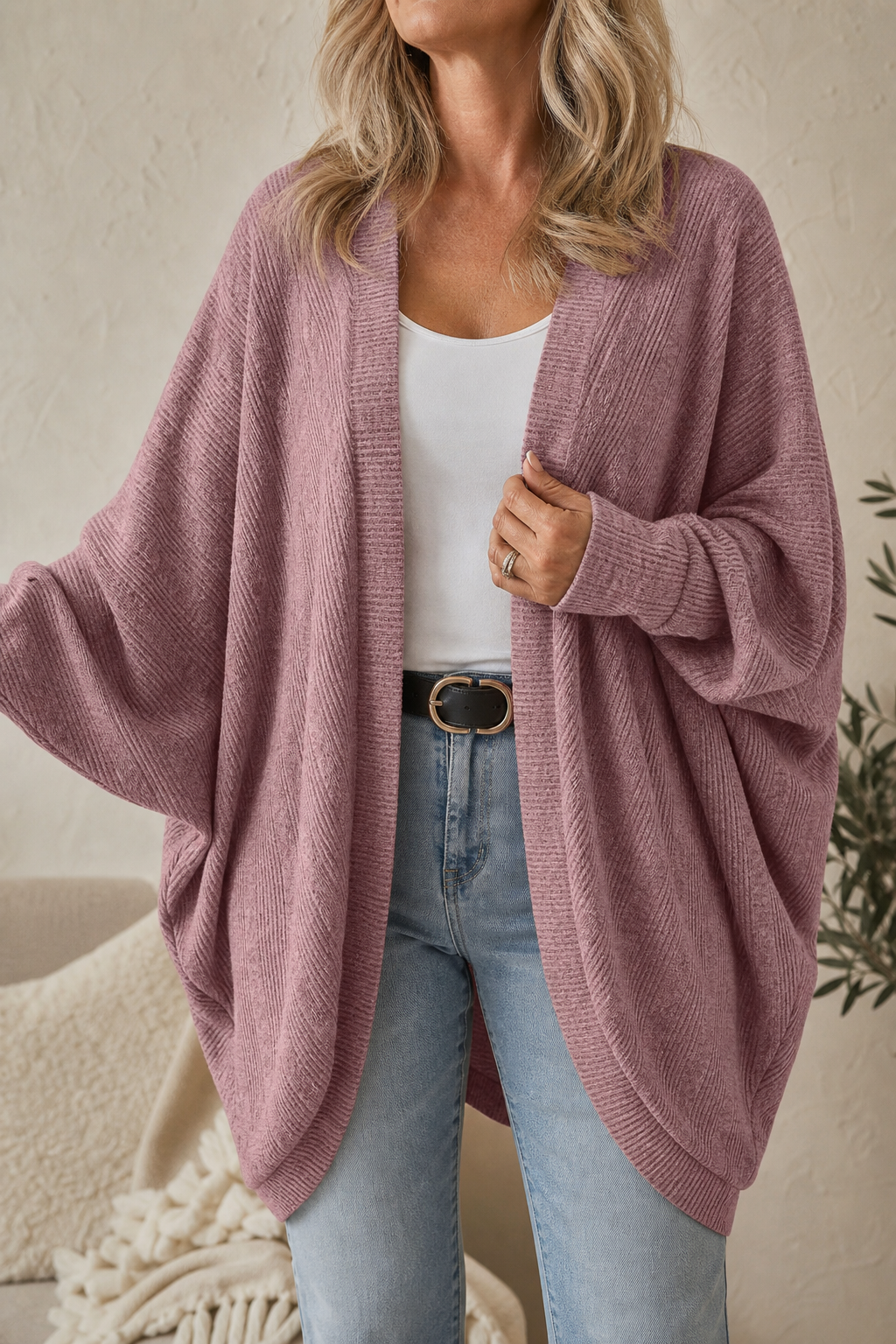 Wearbella – Kardigan z rękawami w kształcie skrzydeł