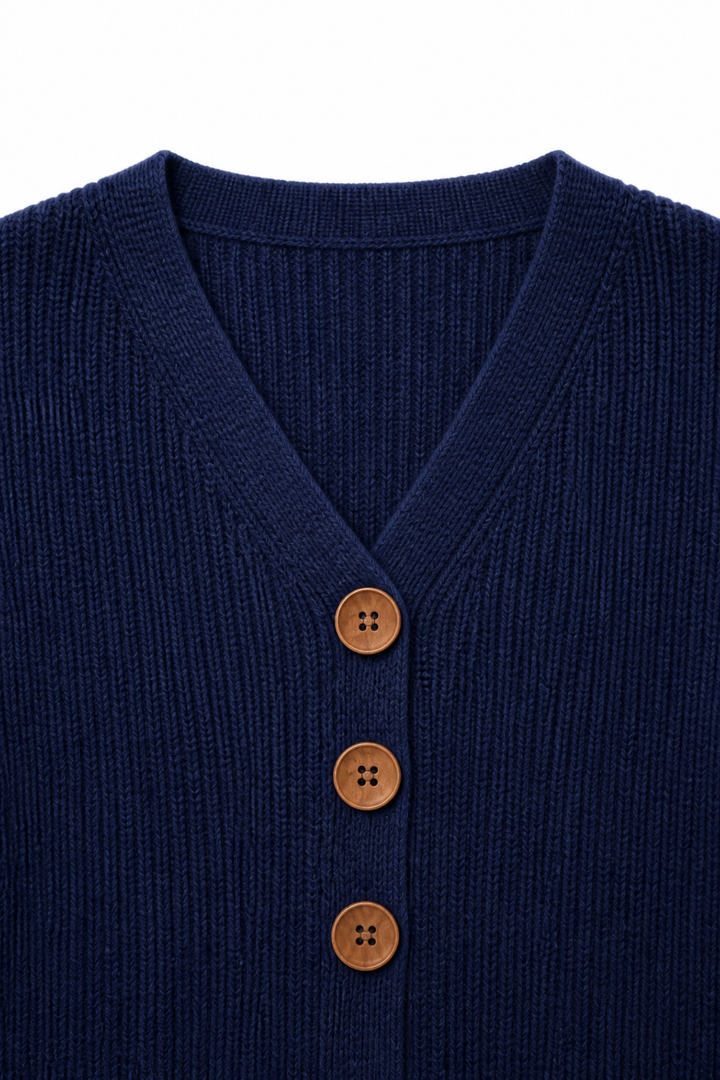 Wearbella – Sweter z dekoltem w serek z prążkowanej dzianiny
